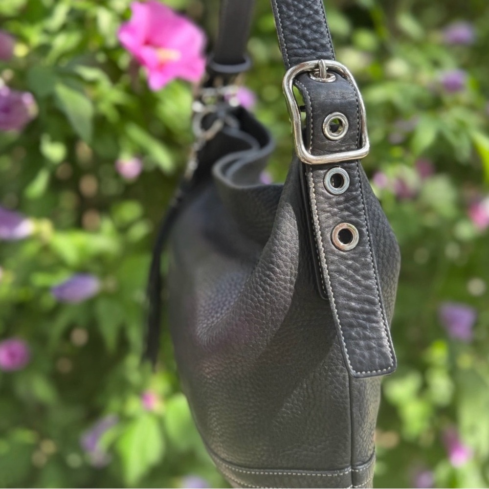 Vintage Coach SoHo 1414 Legacy Hobo crossbody Bag Black Leather Purse Y2K - Picture 2 of 3